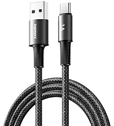 Кабель Remax C13 Velocity Aluminum Alloy USB-A - Type-C 15w 3a 1.2м cable Black - фото Кабель Remax C13 Velocity Aluminum Alloy USB-A - Type-C 15w 3a 1.2м cable Black
