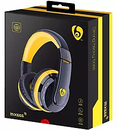 Навушники OVLENG MX666 Black/Yellow - мініатюра 3