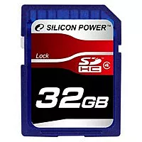 Карта пам'яті Silicon Power SDHC 32GB Class 4 (SP032GBSDH004V10) - фото Карта пам'яті Silicon Power SDHC 32GB Class 4 (SP032GBSDH004V10)