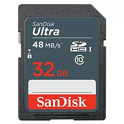 Карта памяти SanDisk SDHC 32GB Ultra Class 10 UHS-I (SDSDUNB-032G-GN3IN)