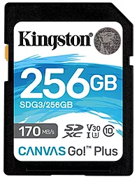 Карта пам'яті Kingston SDXC 256GB Canvas Go! Plus Class 10 UHS-I U3 V30 (SDG3/256GB) - мініатюра 2