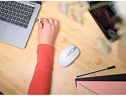 Компьютерная мышка Trust Ozaa Compact Multi-Device Wireless White (24933) - миниатюра 13 Компьютерная мышка Trust Ozaa Compact Multi-Device Wireless White (24933) - миниатюра 13