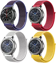 Набір змінних ремінців для розумного годинника 4 Colors Set Nylon Style Samsung Galaxy Watch 46mm/Watch 3 45mm/Gear S3 Classic/Gear S3 Frontier (706560) Multicolor Light