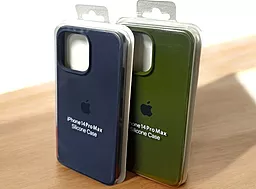 Чехол Silicone Case Full для Apple iPhone 12 Pro Max Midnight Blue - миниатюра 3 Чехол Silicone Case Full для Apple iPhone 12 Pro Max Midnight Blue - миниатюра 3