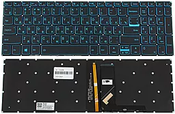 Клавиатура для ноутбука Lenovo IdeaPad L340-15 series с подсветкой клавиш без рамки Original Dark Blue