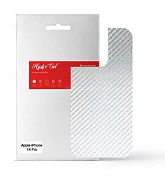 Гидрогелевая пленка ArmorStandart на заднюю панель для Apple iPhone 14 Pro Carbone Silver (ARM64962) - фото Гидрогелевая пленка ArmorStandart на заднюю панель для Apple iPhone 14 Pro Carbone Silver (ARM64962)