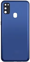 Задняя крышка корпуса Samsung Galaxy M21 M215 со стеклом камеры Midnight Blue