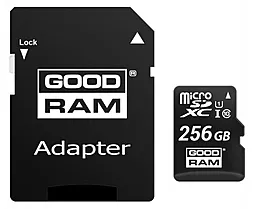 Карта памяти GooDRam microSDXC 256GB Class 10 UHS-I U1 + SD-адаптер (M1AA-2560R12)