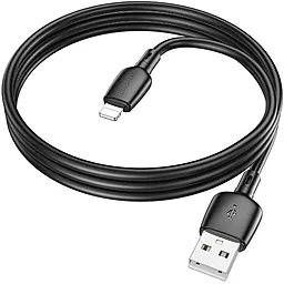 Кабель Borofone BX93 USB-A - Lightning 12w 2.4a 1м cable Black - мініатюра 4 Кабель Borofone BX93 USB-A - Lightning 12w 2.4a 1м cable Black - мініатюра 4