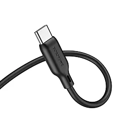 Аудио кабель Borofone BL18 Aux mini Jack 3.5 mm - USB Type-C M/M Cable 1 м black - миниатюра 2