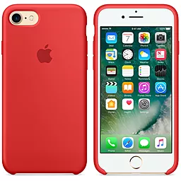 Чехол Silicone Case для Apple iPhone 7, iPhone 8 Red - миниатюра 3