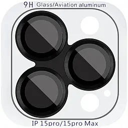Захисне скло Epik Metal Classic на камеру для Apple iPhone 15 Pro, iPhone 15 Pro Max Midnight - фото Захисне скло Epik Metal Classic на камеру для Apple iPhone 15 Pro, iPhone 15 Pro Max Midnight