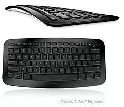 Клавиатура Microsoft WL ARC Keyboard Ru Black Ret Black