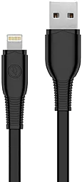 Кабель Walker C595 USB-A - Lightning 12w 2.4a 1м cable Black - фото Кабель Walker C595 USB-A - Lightning 12w 2.4a 1м cable Black