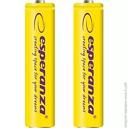 Аккумулятор Esperanza AAA / R03 Ni-MH 1000mAh (EZA101Y) 2шт Yellow