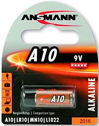 Батарейки Ansmann A10 (MN10) 1шт (1510-0006) 9 V