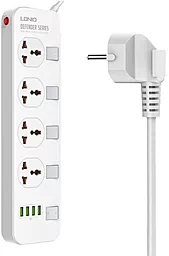 Сетевой фильтр (удлинитель) LDNio SE4408 4 USB 4 Ports 3.4A белый - фото Сетевой фильтр (удлинитель) LDNio SE4408 4 USB 4 Ports 3.4A белый