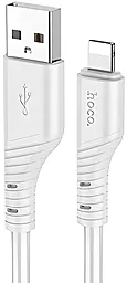 Кабель Hoco X97 Crystal Silicone USB-A - Lightning 12w 2.4a 1м cable Light/Gray - фото Кабель Hoco X97 Crystal Silicone USB-A - Lightning 12w 2.4a 1м cable Light/Gray