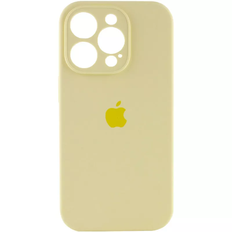 Чохол Silicone Case Full Camera для Apple iPhone 13 Pro Max Mellow yellow - фото 1