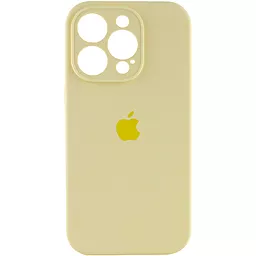 Чехол Silicone Case Full Camera для Apple iPhone 13 Pro Max Mellow yellow
