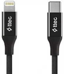 Кабель USB Ttec 2DK40S 18W 3A 1.5M USB Type-C - Lightning Cable Black