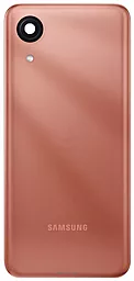 Задняя крышка корпуса Samsung Galaxy A03 Core A032 со стеклом камеры Original Copper