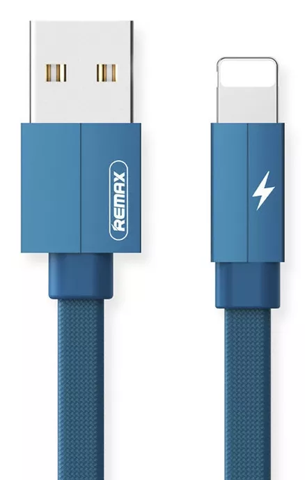 Кабель Remax Kerolla USB-A - Lightning 10.5w 1м cable Blue (RC-094i) - фото 1