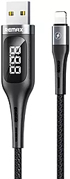 Кабель Remax RC-096i USB-A - Lightning 10.5w 1м cable Black - фото Кабель Remax RC-096i USB-A - Lightning 10.5w 1м cable Black