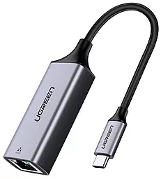 Сетевая карта Ugreen CM199 USB Type-C - RJ45 1000Mbps 0.11 cерый (50737) - фото Сетевая карта Ugreen CM199 USB Type-C - RJ45 1000Mbps 0.11 cерый (50737)