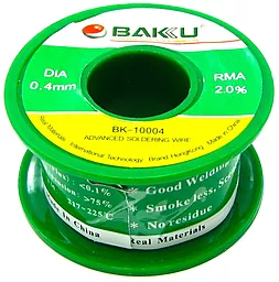 Припой проволочный Baku (Sn97Ag0.3Cu0.7+Flux 2%) BK-10004 0.4мм на катушке - фото Припой проволочный Baku (Sn97Ag0.3Cu0.7+Flux 2%) BK-10004 0.4мм на катушке