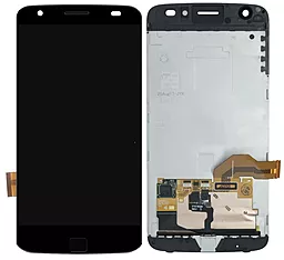 Дисплей Motorola Moto Z2 Force (XT1789, XT1789-05) с тачскрином и рамкой, оригинал, Black