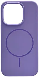 Чехол Silicone Case Full Fine Ring MagSafe для Apple iPhone 16 Pro Max Elegant Purple - фото Чехол Silicone Case Full Fine Ring MagSafe для Apple iPhone 16 Pro Max Elegant Purple