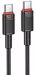 Кабель Borofone BX110 USB Type-C - Type-C 60w 3a 1м PD cable black - фото Кабель Borofone BX110 USB Type-C - Type-C 60w 3a 1м PD cable black