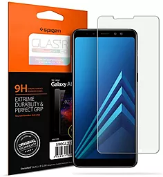 Защитное стекло Spigen Samsung A530 Galaxy A8 2018 Black (590GL22746)