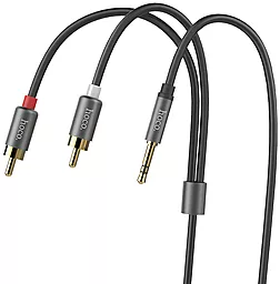 Аудио кабель Hoco UPA10 Aux mini Jack 3.5 mm - 2хRCA M/M Cable 1.5 м black - миниатюра 2
