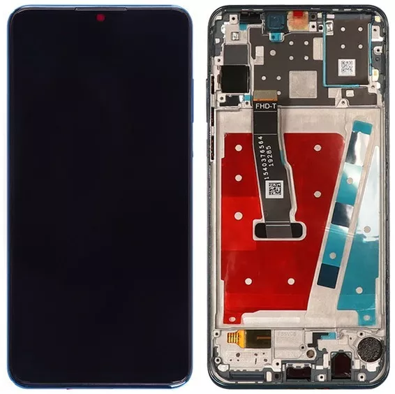 Дисплей Huawei P30 Lite, Nova 4e (24 MP) с тачскрином и рамкой, Blue - фото 1
