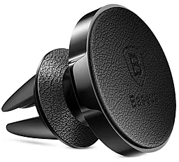 Автодержатель магнитный Baseus Small Ears Series Air Outlet Magnetic Bracket (Кожа) Black (SUER-E) - миниатюра 2