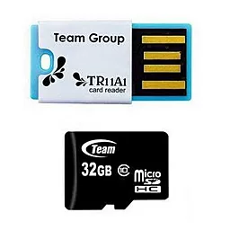 Карта пам'яті Team microSDHC 32GB Class 10 (TUSDH32GCL1005) - фото Карта пам'яті Team microSDHC 32GB Class 10 (TUSDH32GCL1005)