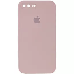 {"ru": "Чехол", "uk": "Чохол"} Silicone Case Full Camera Square для Apple iPhone 7 Plus, iPhone 8 Plus Pink Sand