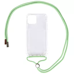 Чехол Epik Crossbody Transparent Apple iPhone 12, iPhone 12 Pro Mint