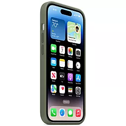 Чохол Apple Silicone Case Full with MagSafe and SplashScreen для Apple iPhone 14 Pro Olive - мініатюра 3