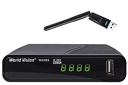 Комплект цифрового ТВ World Vision T625D3 + Wi-Fi Адаптер