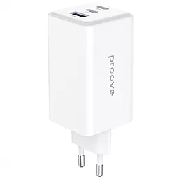 Мережевий зарядний пристрій Proove Pocket 100w GaN/PPS PD/QC4+ 2xUSB-C/USB-A ports charger white (WCPG10012202) - фото Мережевий зарядний пристрій Proove Pocket 100w GaN/PPS PD/QC4+ 2xUSB-C/USB-A ports charger white (WCPG10012202)