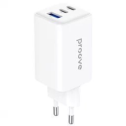 Мережевий зарядний пристрій Proove Pocket 65w GaN/PPS PD/QC 2xUSB-C/USB-A ports charger white (WCPG65121202) - фото Мережевий зарядний пристрій Proove Pocket 65w GaN/PPS PD/QC 2xUSB-C/USB-A ports charger white (WCPG65121202)