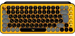 Клавиатура Logitech POP Keys Wireless Mechanical Keyboard Blast Yellow (920-010716) - фото Клавиатура Logitech POP Keys Wireless Mechanical Keyboard Blast Yellow (920-010716)