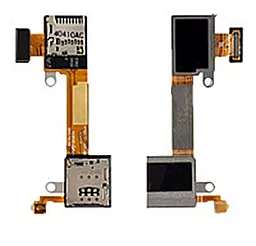 Роз'єм SIM-карти і карти пам'яті Sony Xperia M2 Dual D2302 на шлейфі