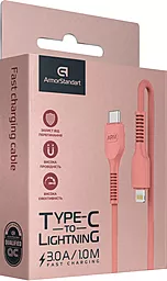 Кабель ArmorStandart USB Type-C - Lightning 18w 3a 1м PD сable Peach (ARM65289) - миниатюра 2 Кабель ArmorStandart USB Type-C - Lightning 18w 3a 1м PD сable Peach (ARM65289) - миниатюра 2