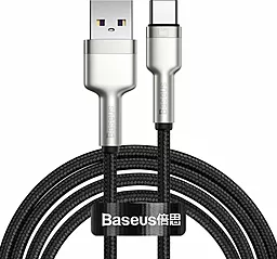 Кабель USB Baseus Cafule 66w 6a 2m USB Type-C cable black (CAKF000201)