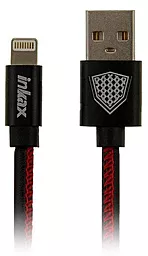 USB Кабель Inkax Leather Lightning Cable Black (СК-44)