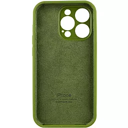 Чохол Silicone Case Full Camera для Apple iPhone 14 Pro Dark Olive - мініатюра 4